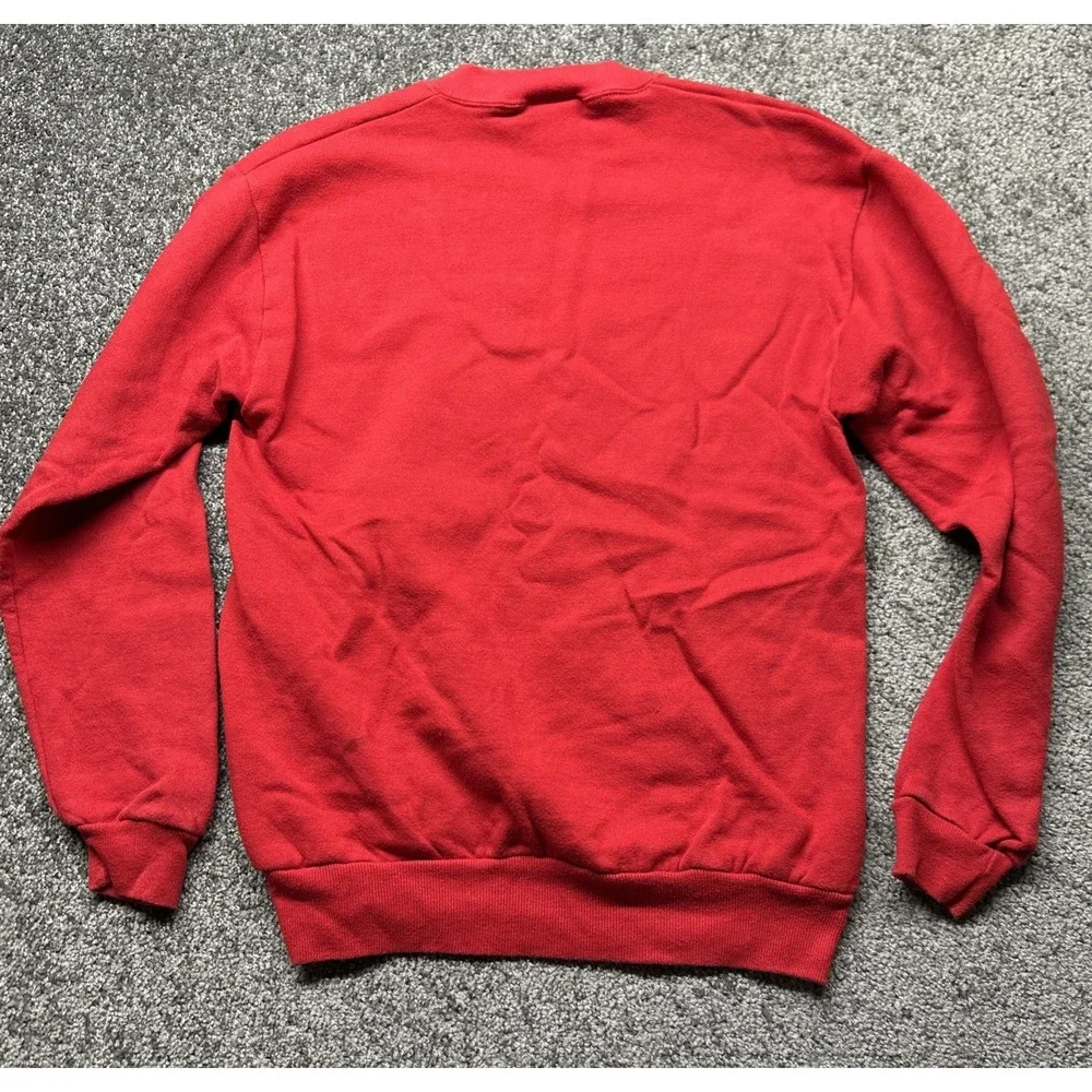 Disney World Kids XL Sweater Pullover Sweatshirt Red Mickey Mouse